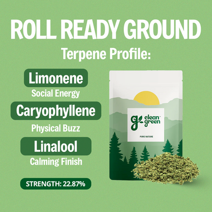 Roll Ready Ground – 3.5g Hybrid Flower