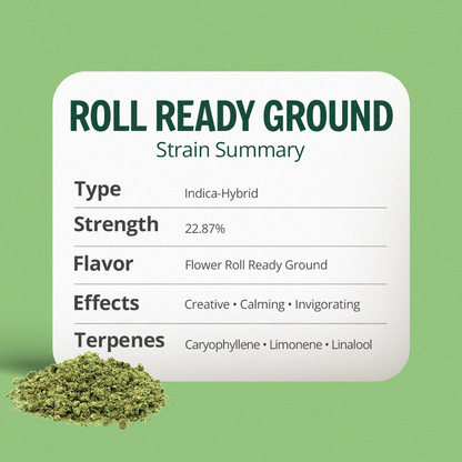 Roll Ready Ground – 3.5g Hybrid Flower